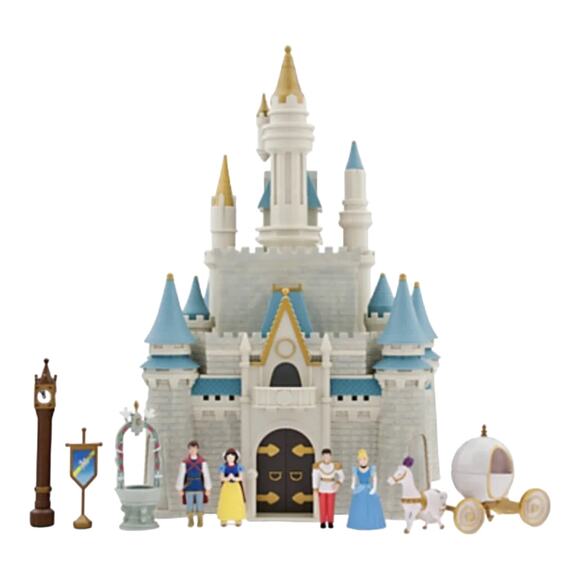 NEW Disney World CASTLE PLAYSET Cinderella Princess Friends Figurines Lights LG - Picture 7 of 16